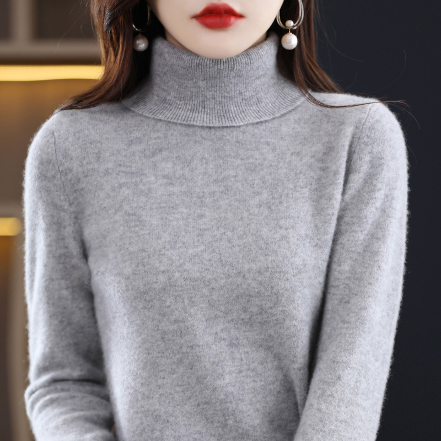 Victoria | Women’s Winter Classic Turtleneck Knit Sweater