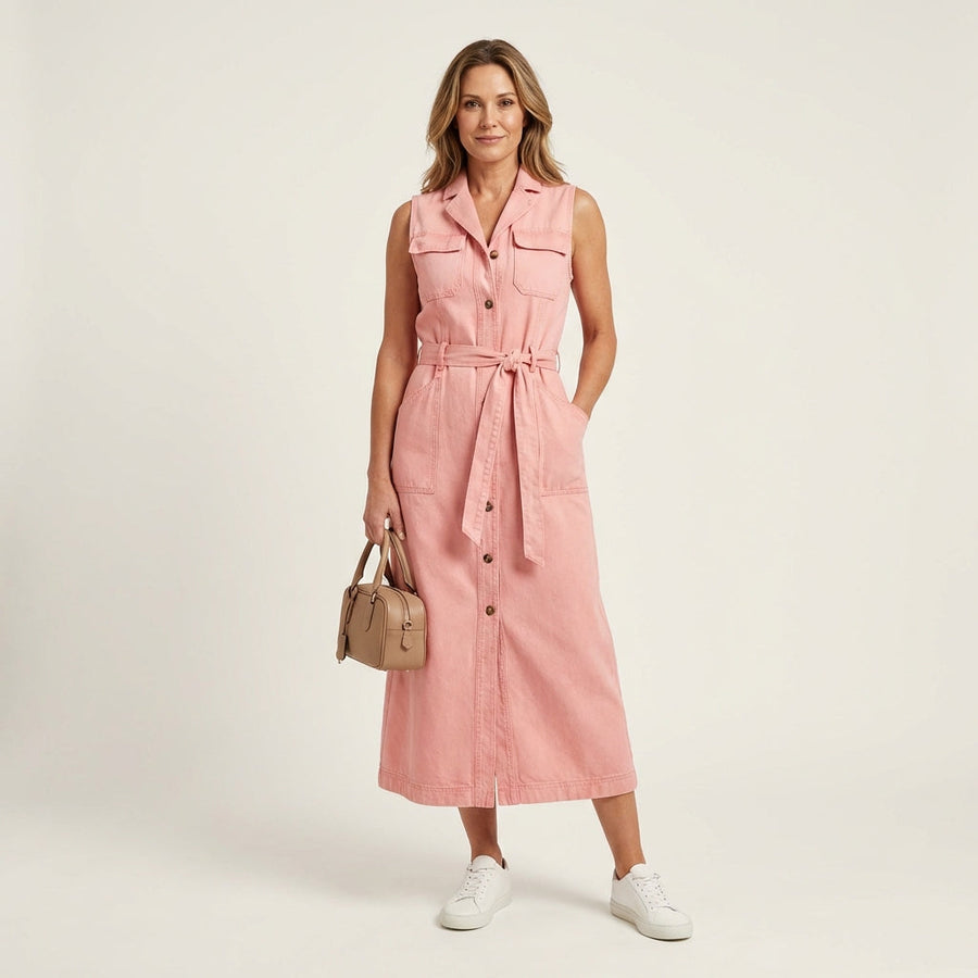 Georgina Denim Maxi Dress