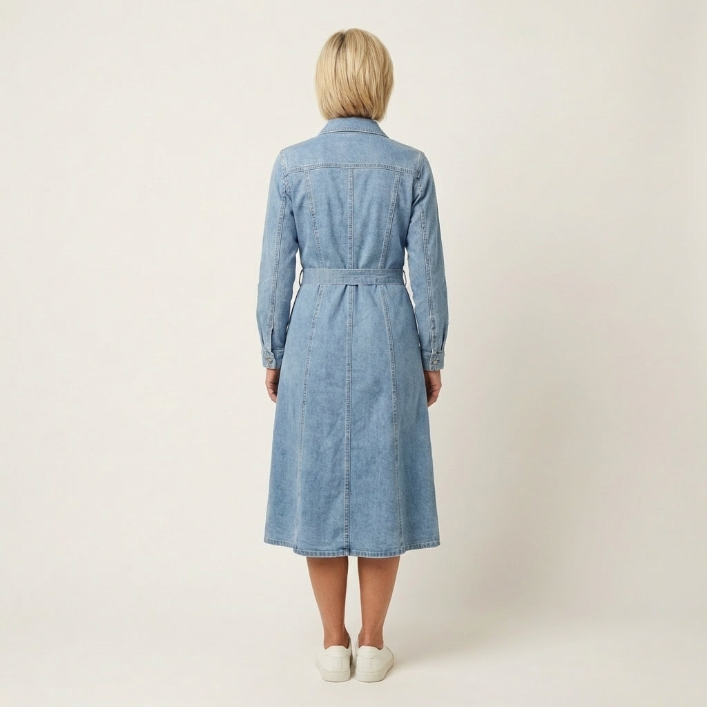 Maribell Denim Maxi Dress