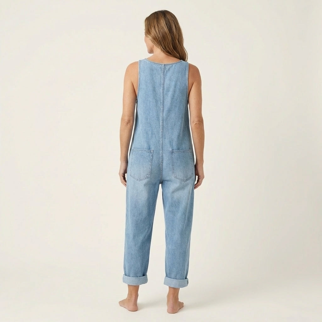 Liva Button Strap Jumpsuit
