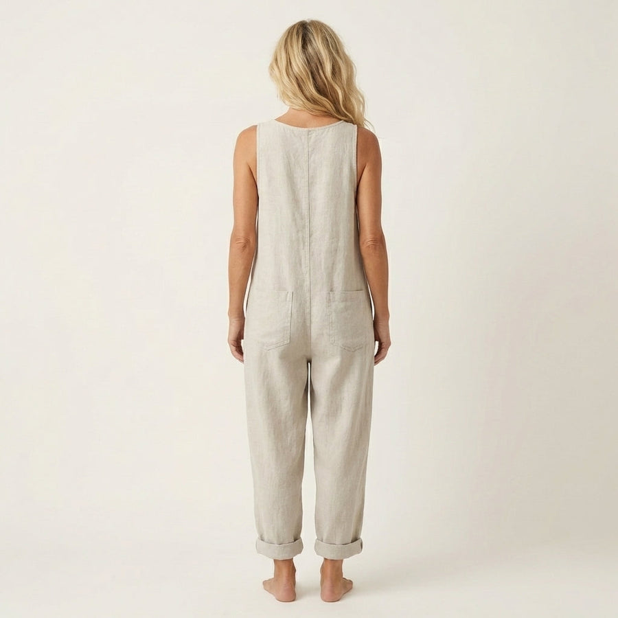 Liva Button Strap Jumpsuit