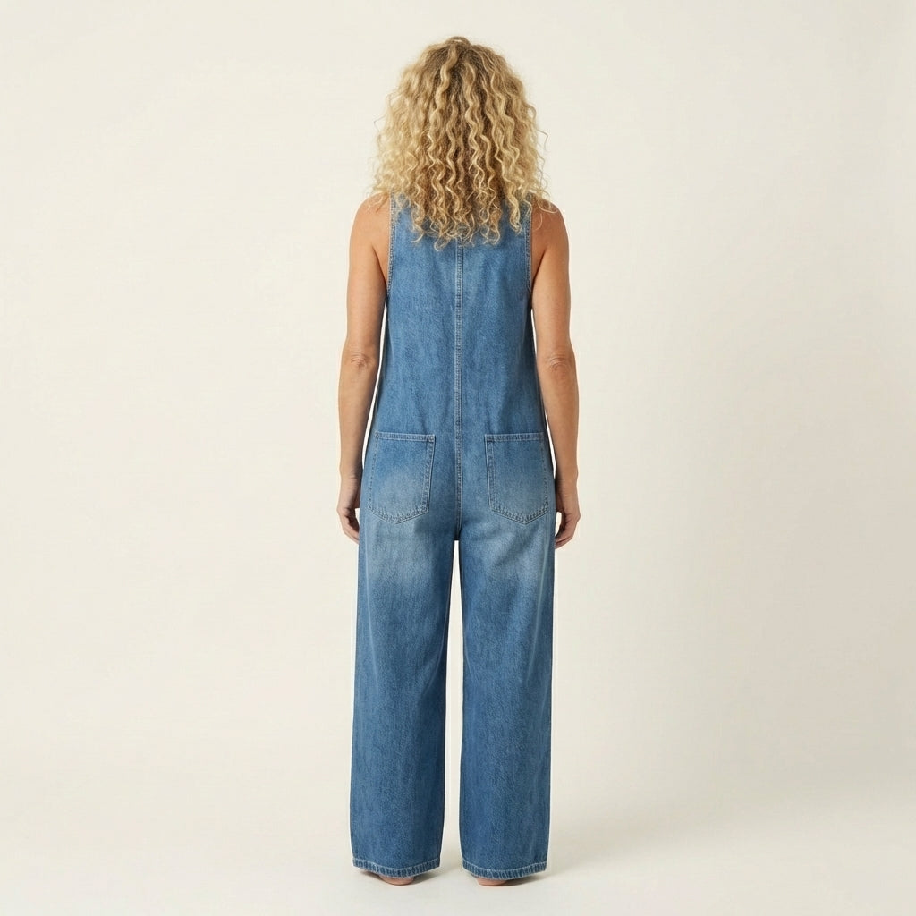 Liva Button Strap Jumpsuit