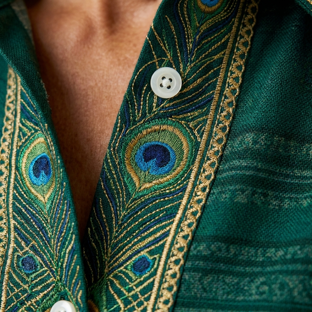Sofia Peacock Feather Blouse