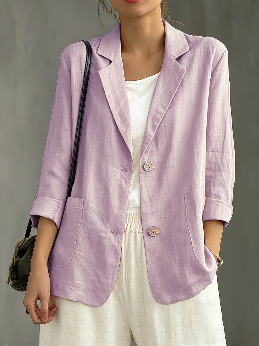 Margaret Casual Cotton Blazer