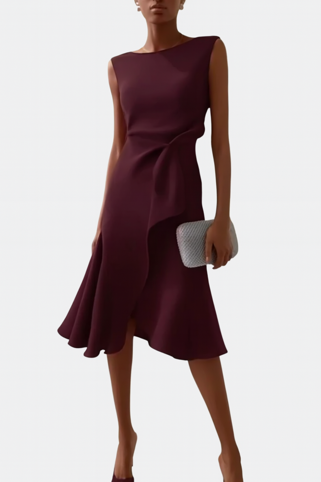 Nora | Draped Asymmetric Midi