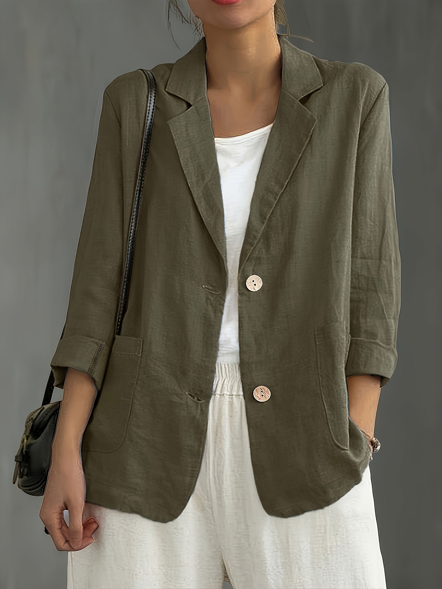 Margaret Casual Cotton Blazer