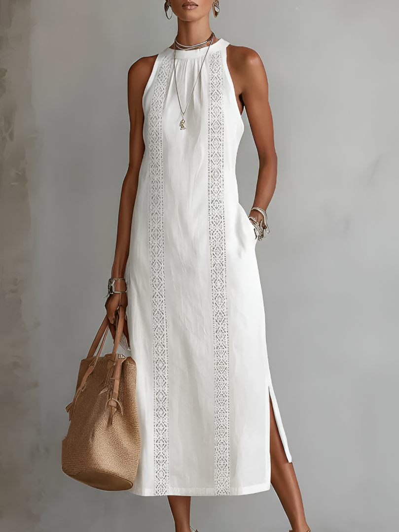 Jimena Linen Midi Dress
