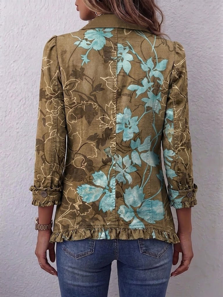Sundara Floral Ruffle Jacket