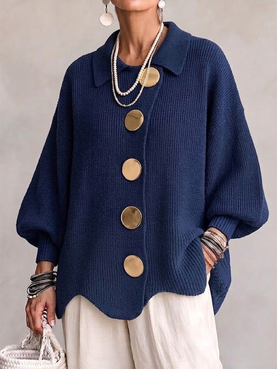 Isadora Oversized Collared Cardigan