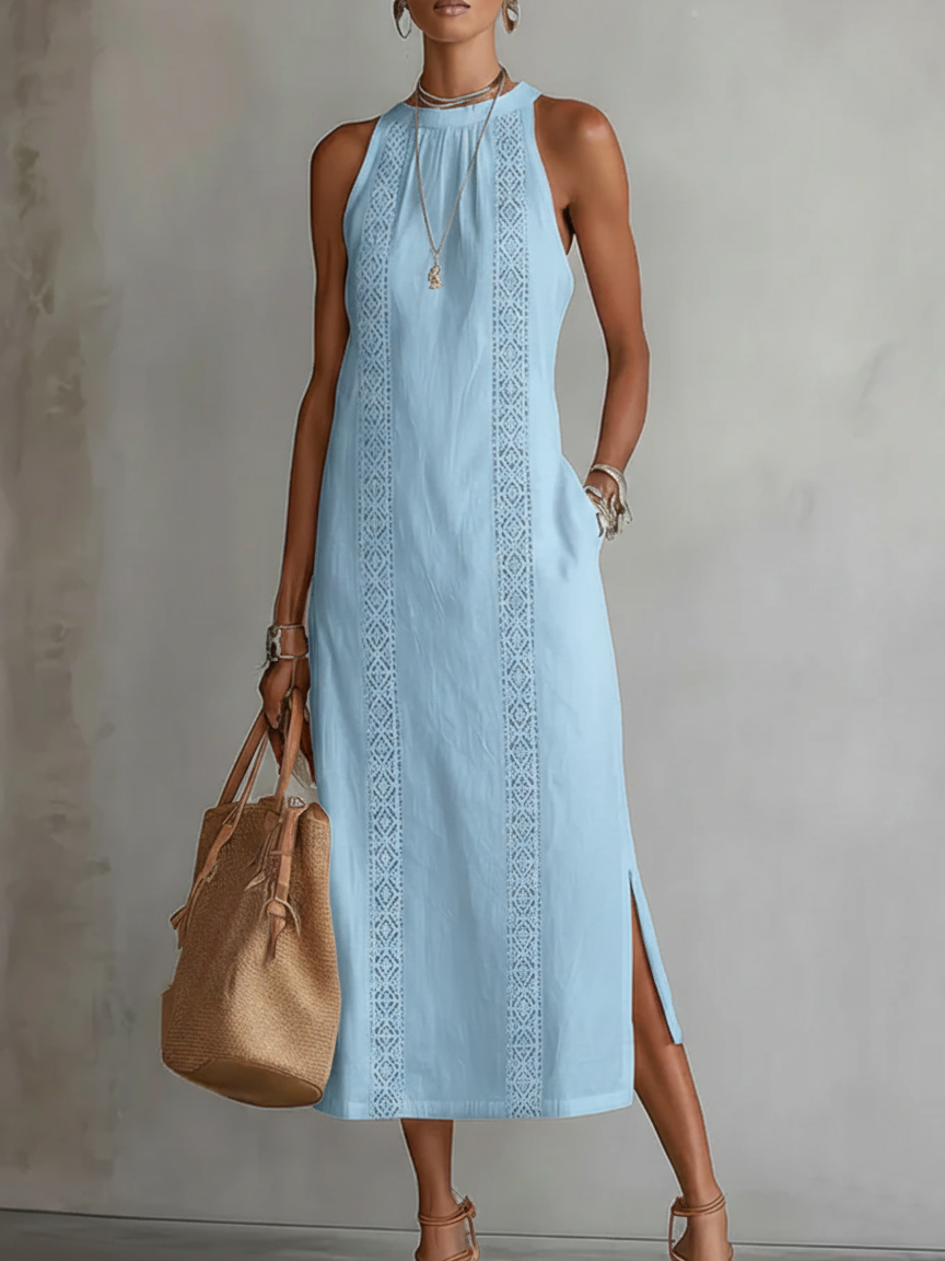 Jimena Linen Midi Dress