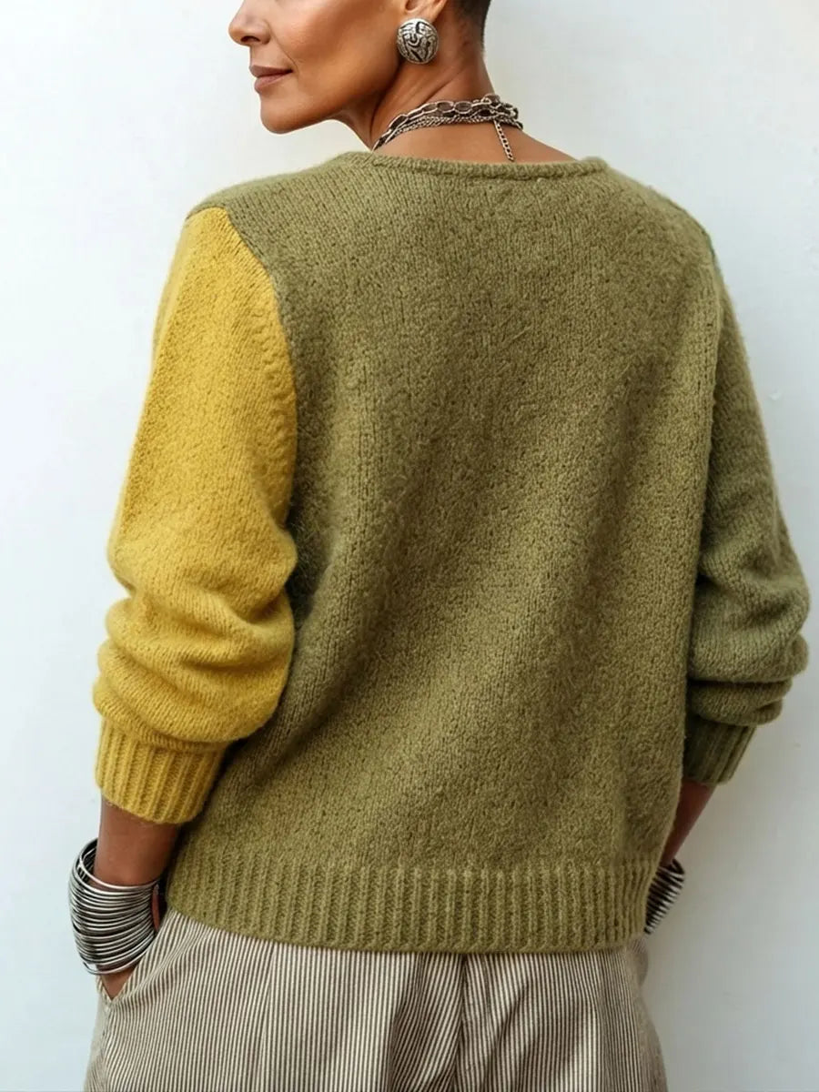 Weston Colour-Block Knit Sweater