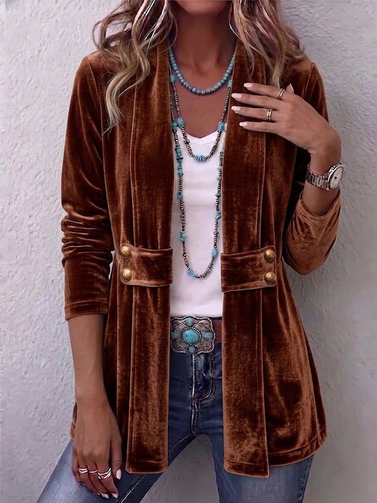 Holliwell Open-Front Lapel Jacket