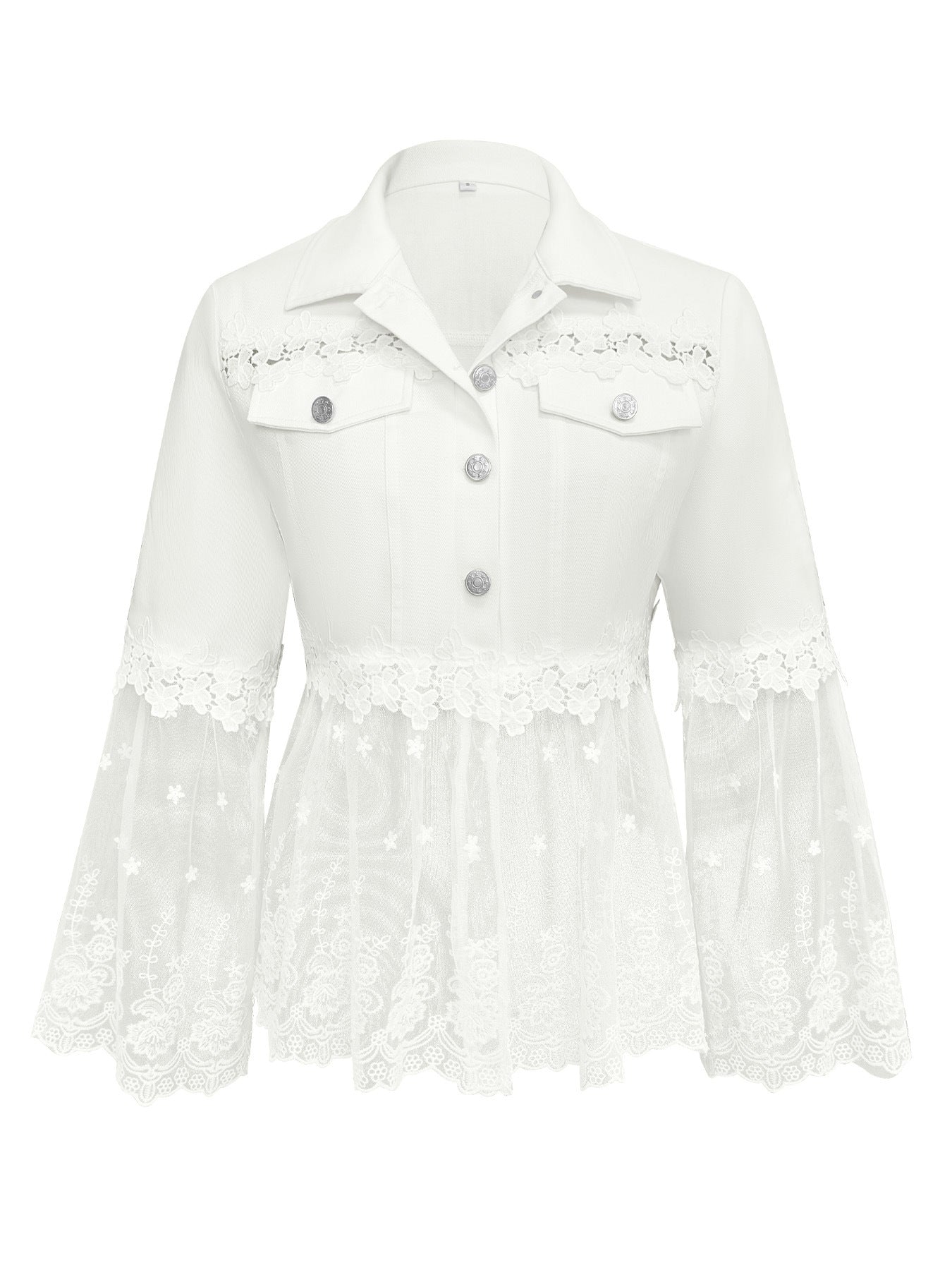 Sunnelace Lace-Panel Jacket