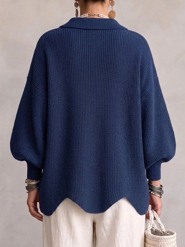 Isadora Oversized Collared Cardigan