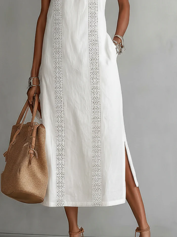 Jimena Linen Midi Dress