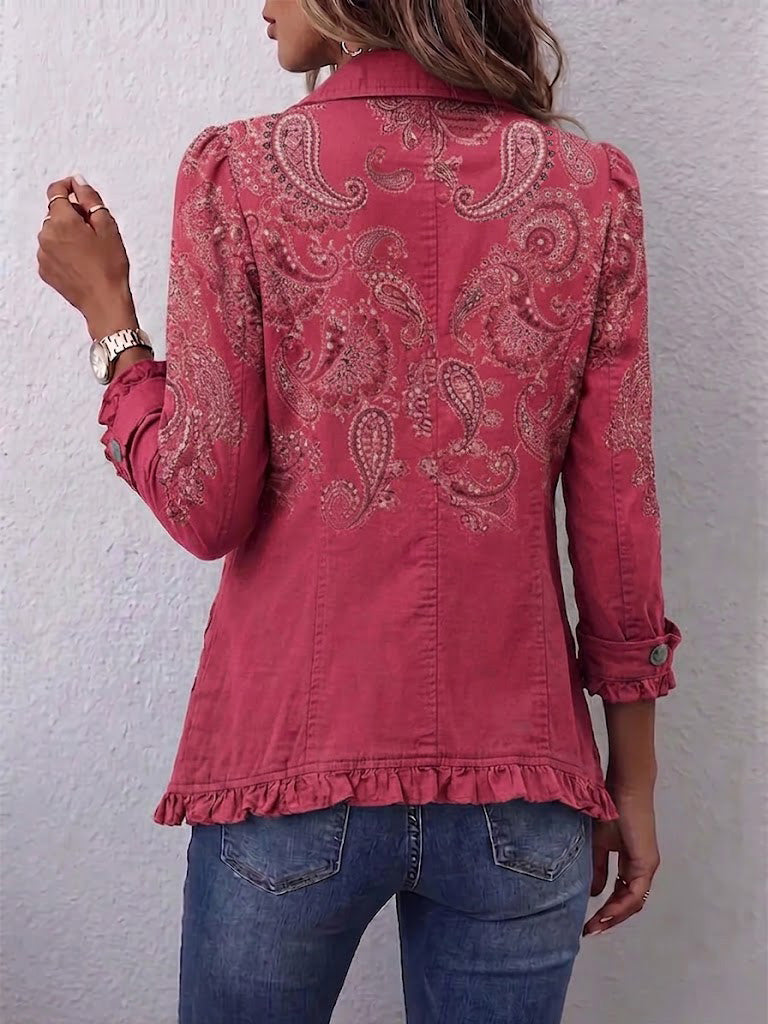 Anouk Paisley Ruffled Jacket