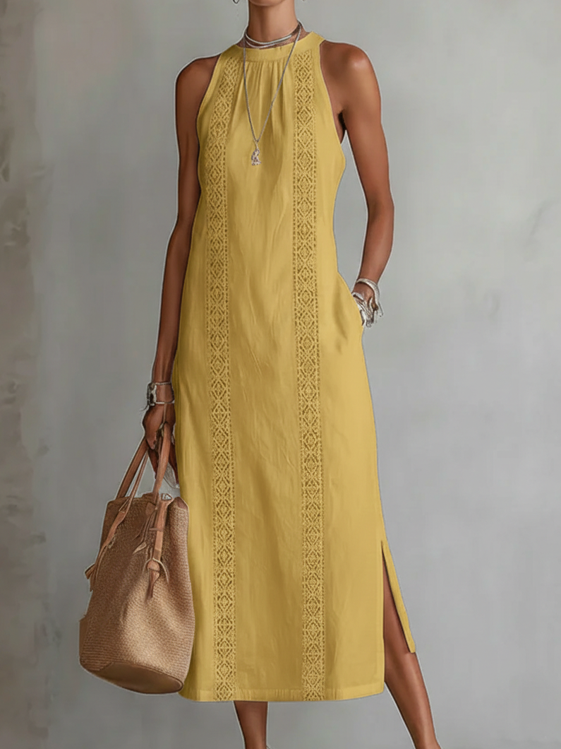 Jimena Linen Midi Dress