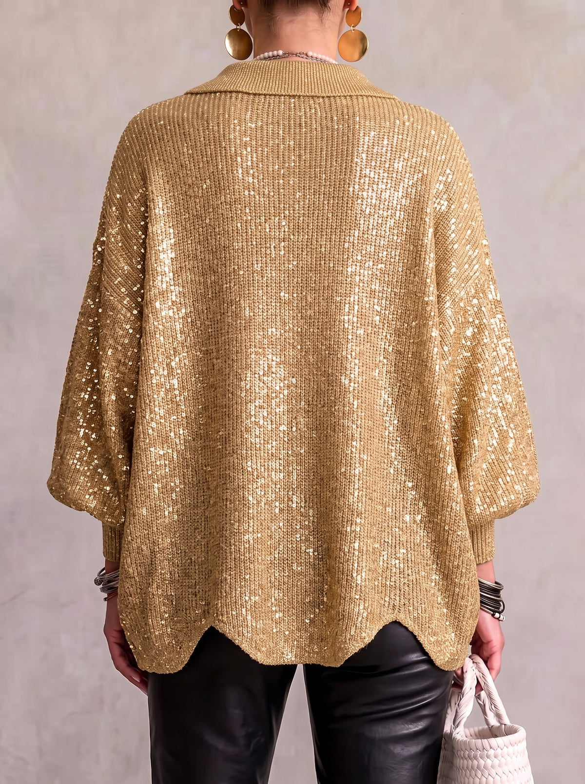 Isadora Oversized Collared Cardigan