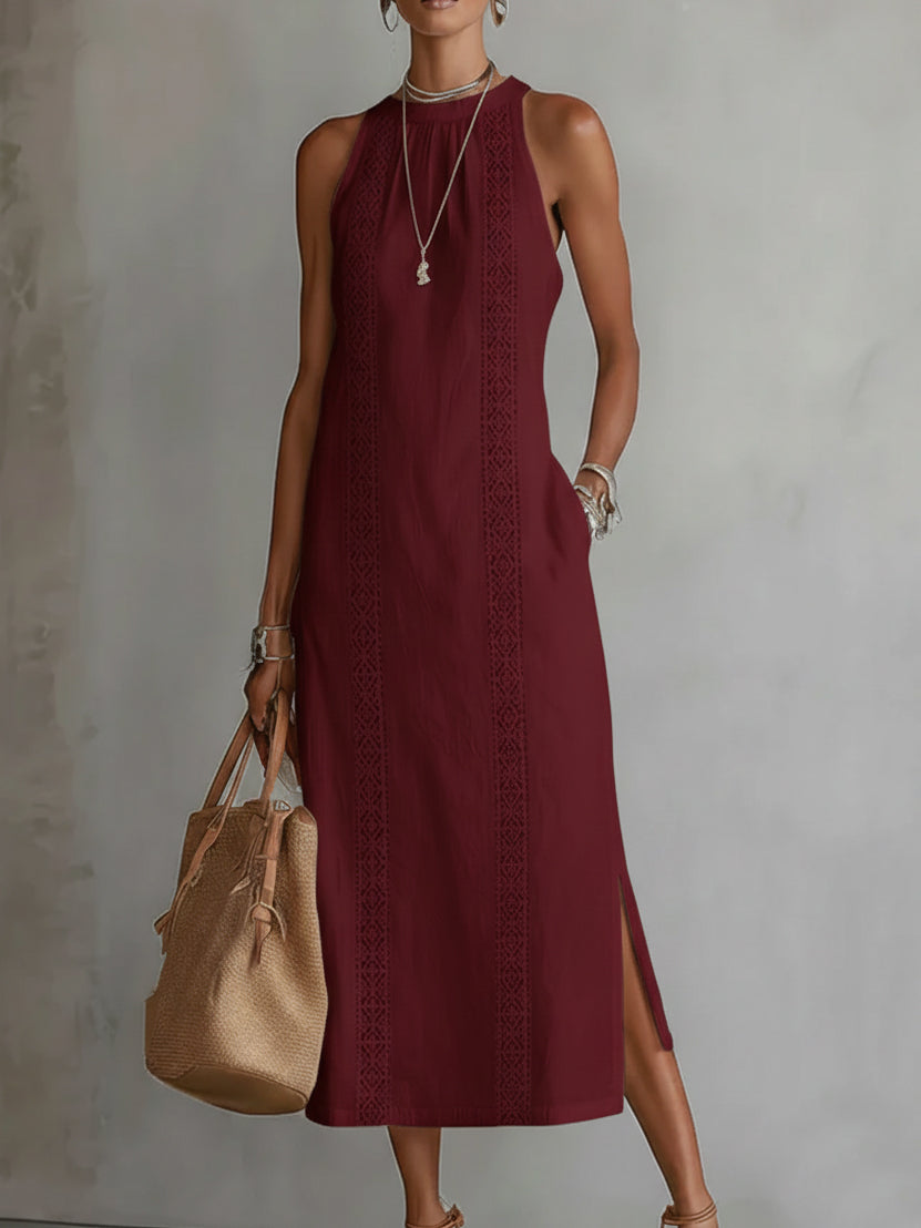 Jimena Linen Midi Dress