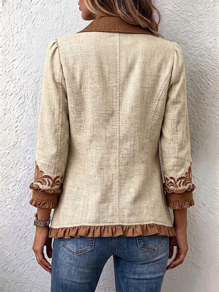 Dawncroft Floral Ruffled Jacket