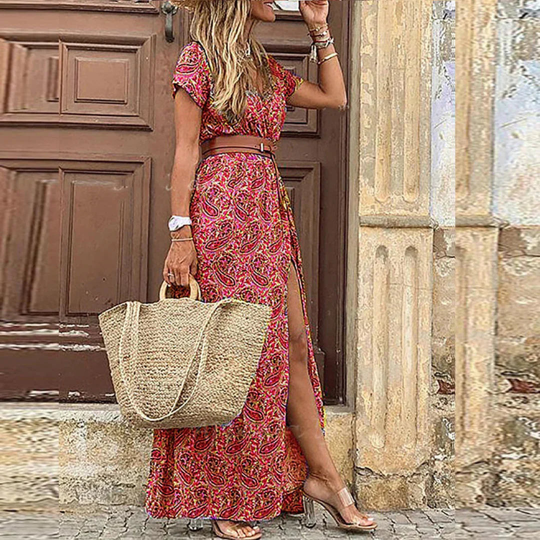 Esme | Airy Boho Maxi with Belt