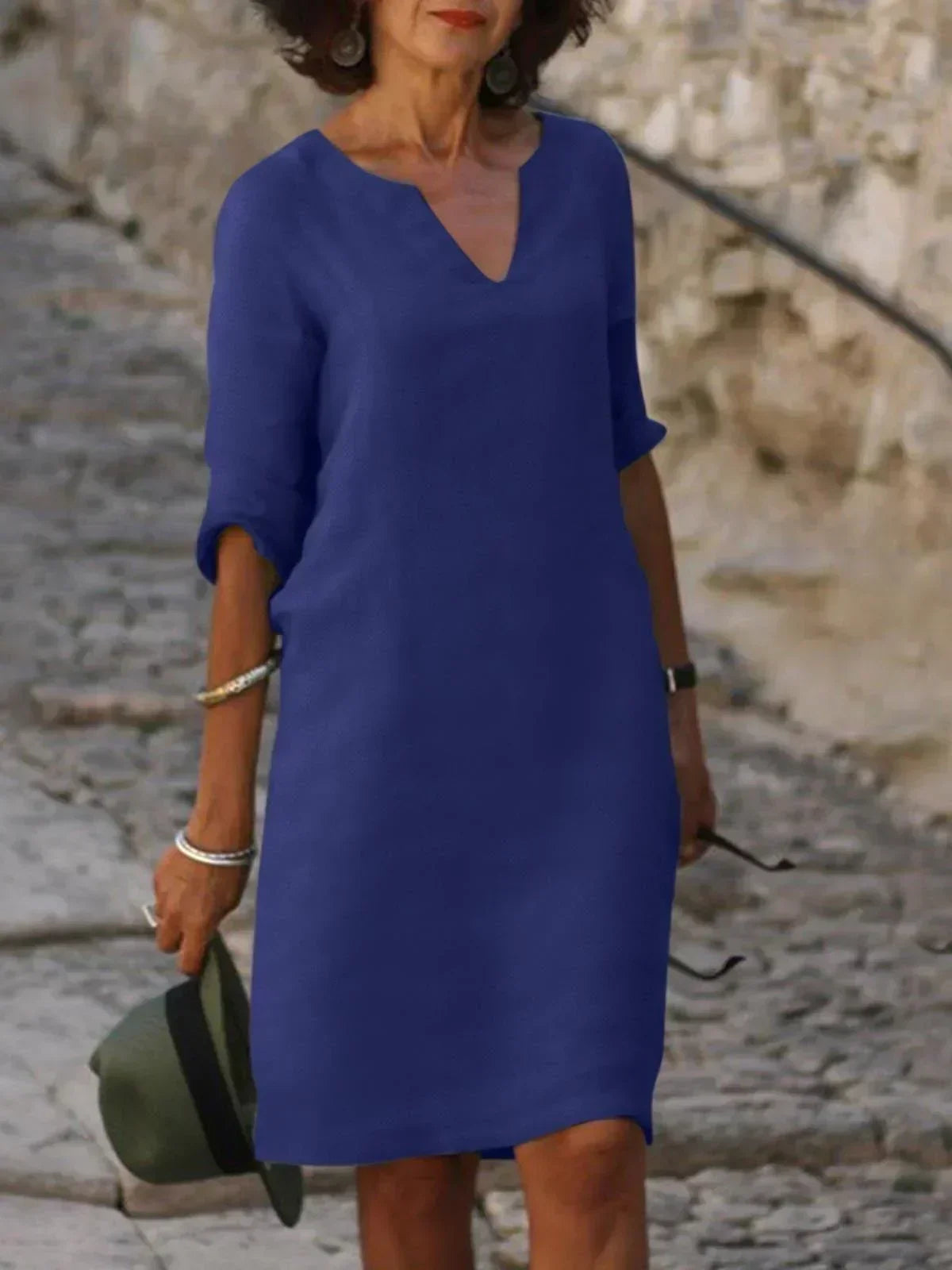 Kara | V-Neck Day Dress