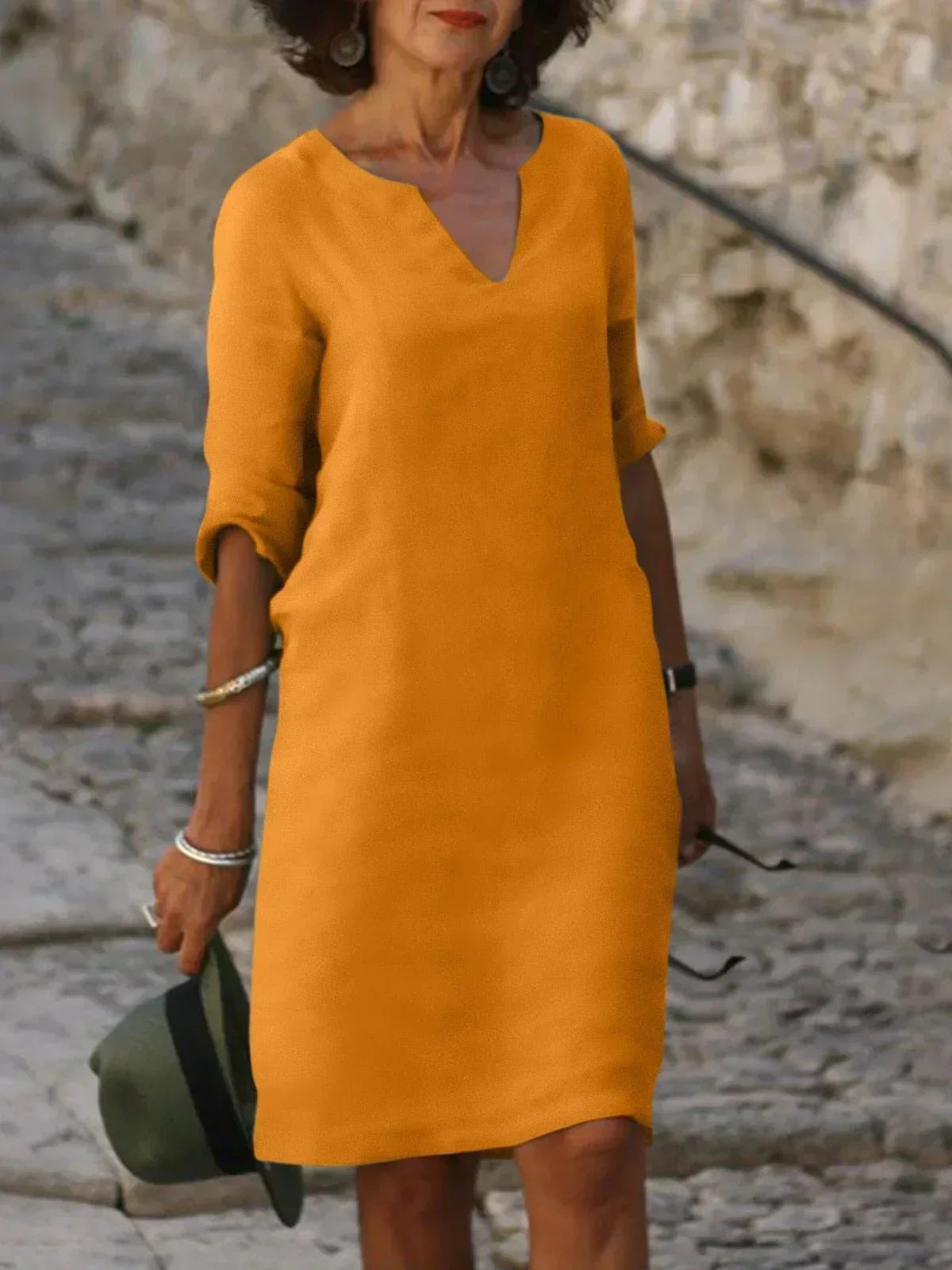 Kara | V-Neck Day Dress