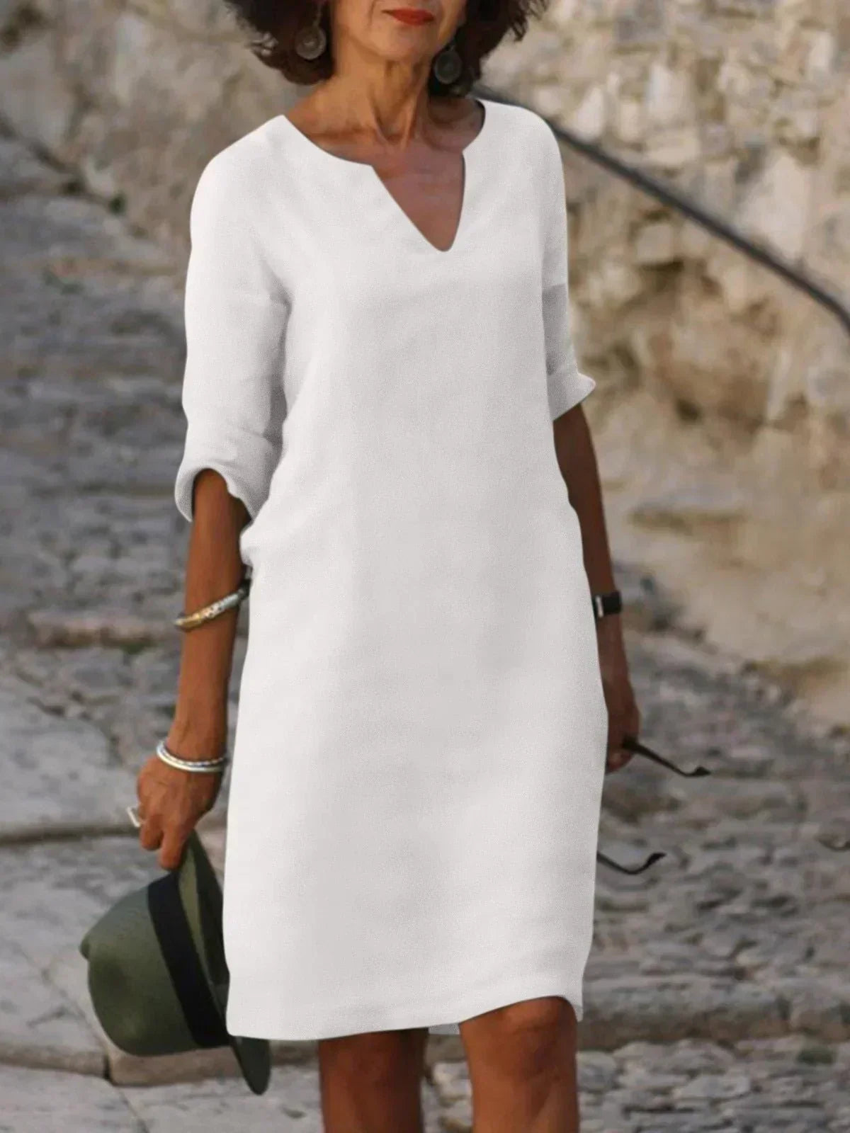 Kara | V-Neck Day Dress