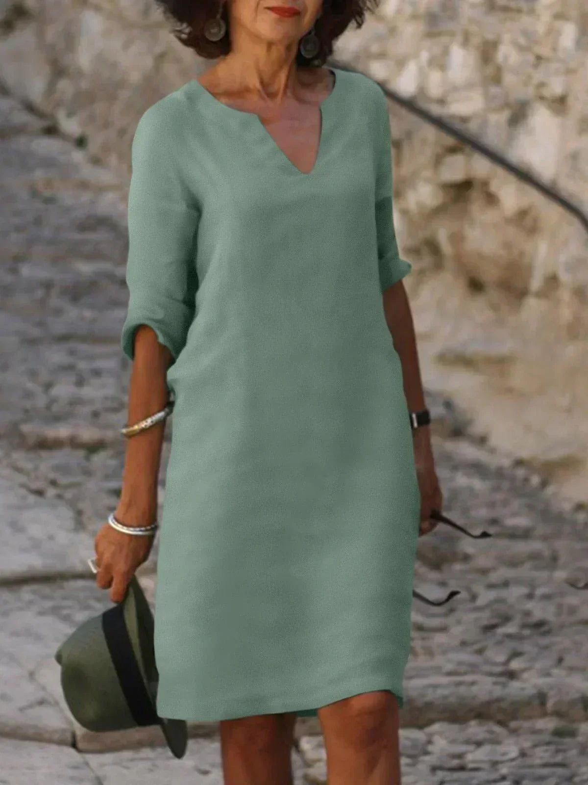 Kara | V-Neck Day Dress