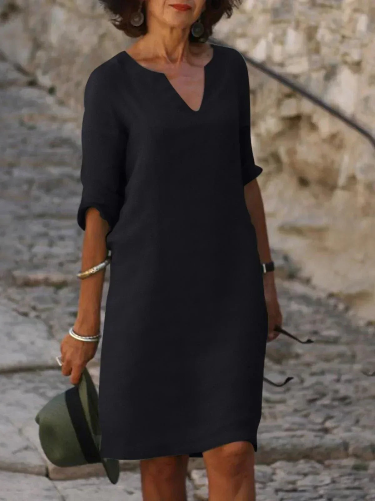 Kara | V-Neck Day Dress