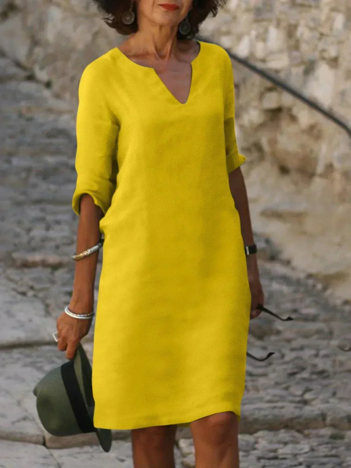 Kara | V-Neck Day Dress