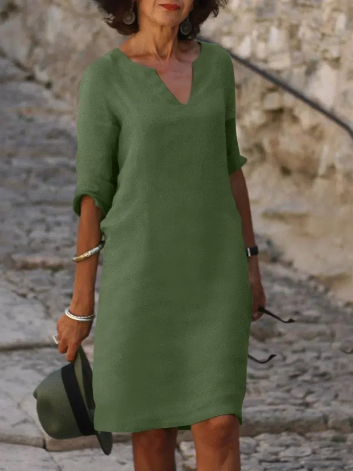 Kara | V-Neck Day Dress