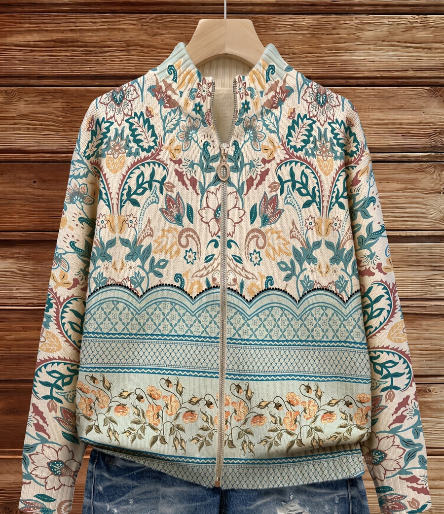 Sybilla Botanical Border Cardigan