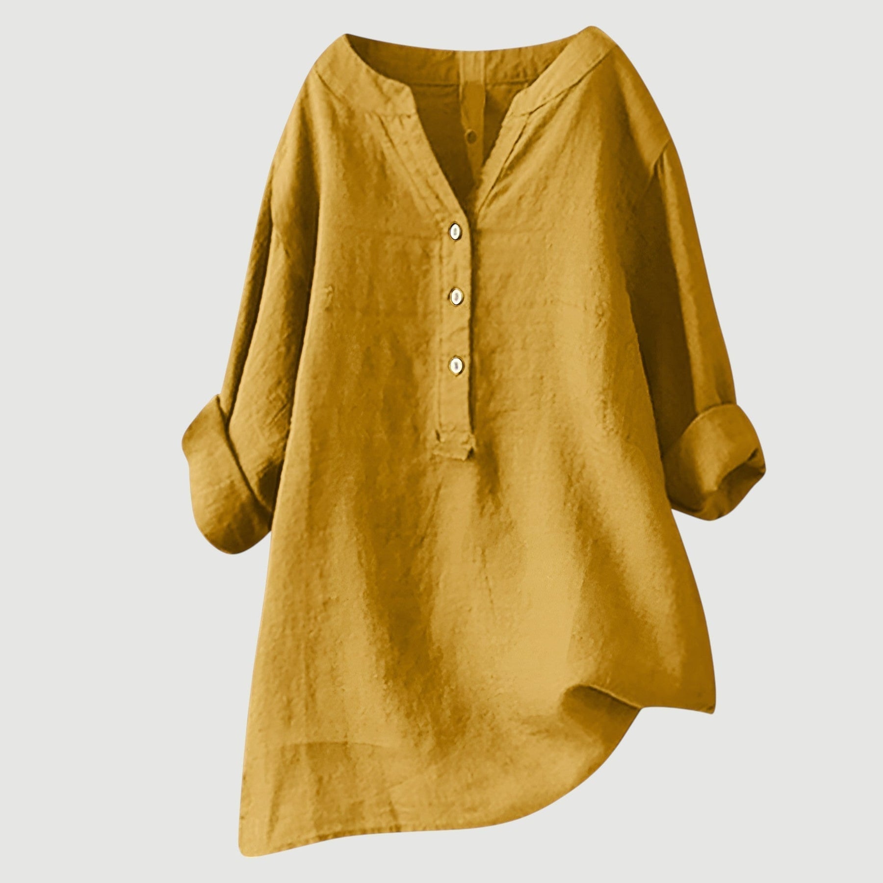 Harriet | Relaxed Button Linen Blouse
